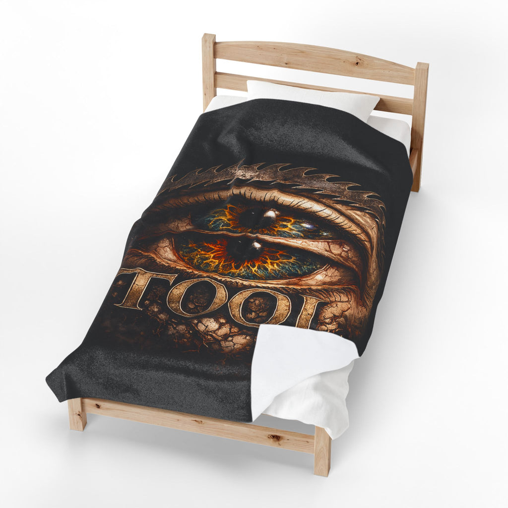 TOOL Inspired Plush Blanket Dark Aesthetic Throw Blanket Gothic Music Fan Blanket Alternative Bedroom Decor Couch Blanket Gift