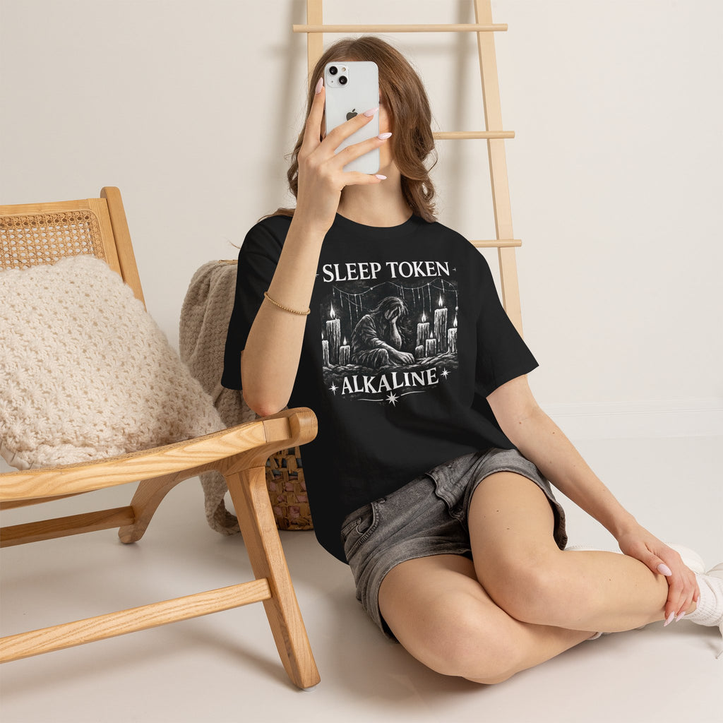 Sleep Token Alkaline Shirt Gothic Alternative Band Inspired Graphic Tee Unisex Heavy Cotton T Shirt Metal Music Fan Gift