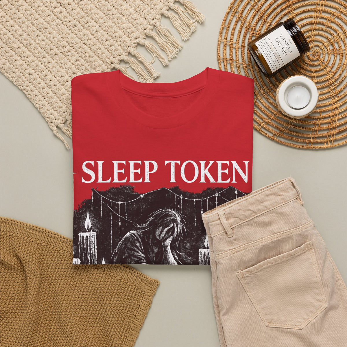Sleep Token Alkaline Shirt Gothic Alternative Band Inspired Graphic Tee Unisex Heavy Cotton T Shirt Metal Music Fan Gift