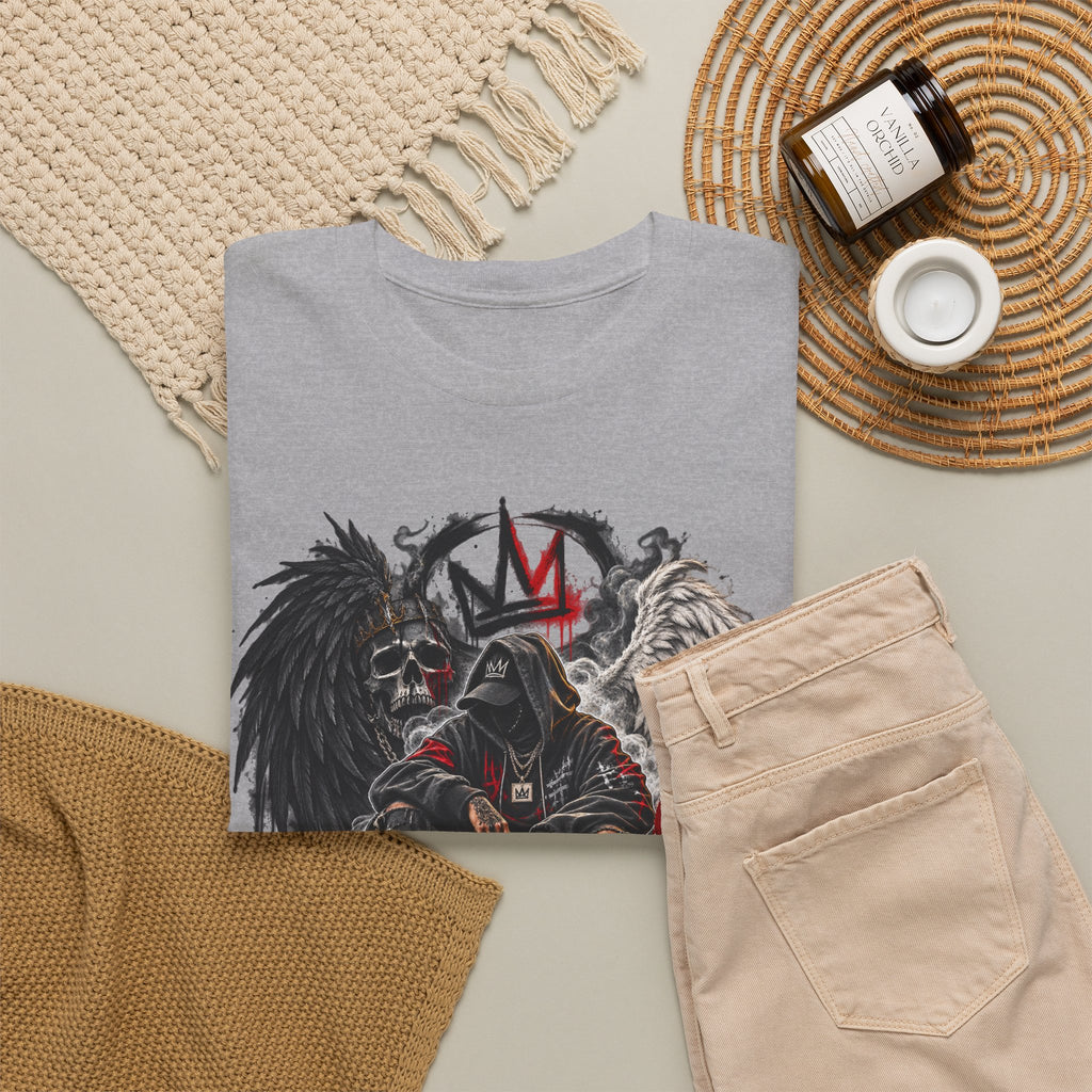 Grim Reaper King Skull Tee | Dark Angel Chaos Graphic Shirt