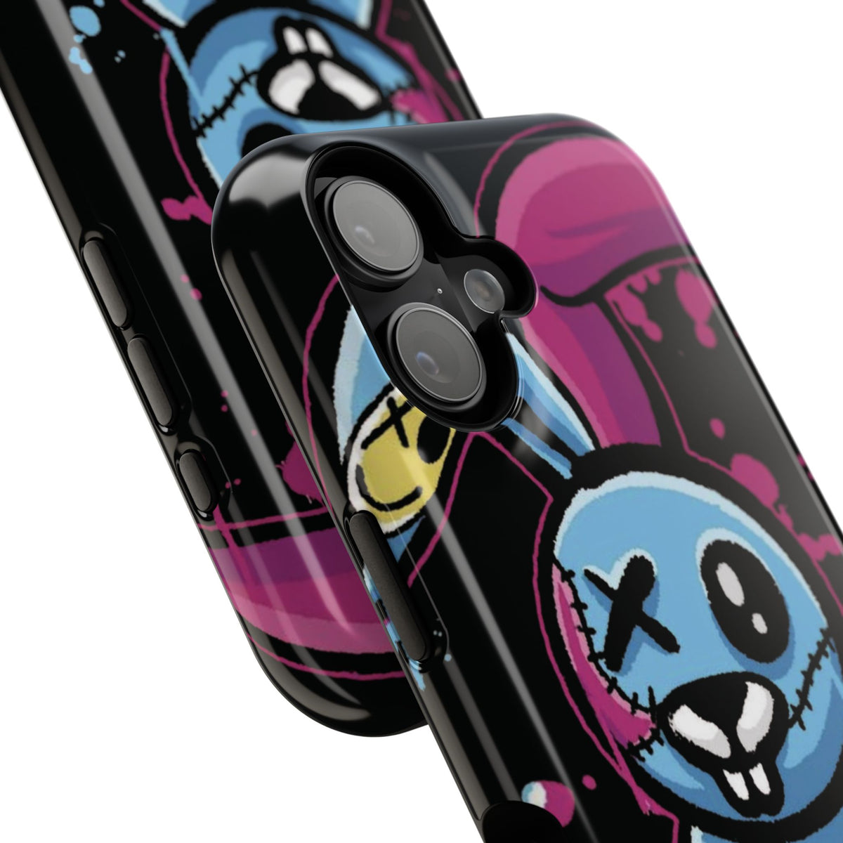 Zombie Bunny Phone Case Cute Goth Phone Case Graffiti Style iPhone Case Aesthetic Phone Case Cool Cartoon Case Gift For Him Her