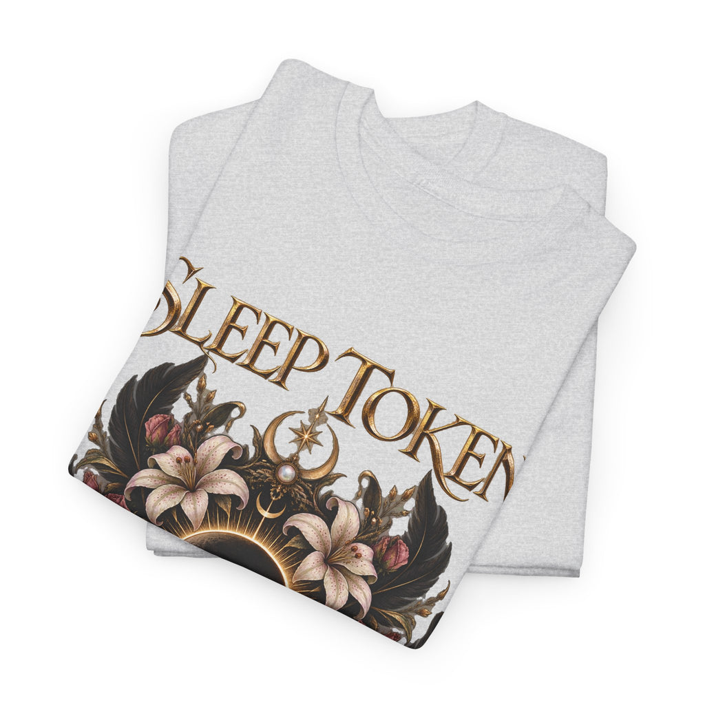 Sleep Token floral eclipse T-Shirt | band logo tee, gothic floral design