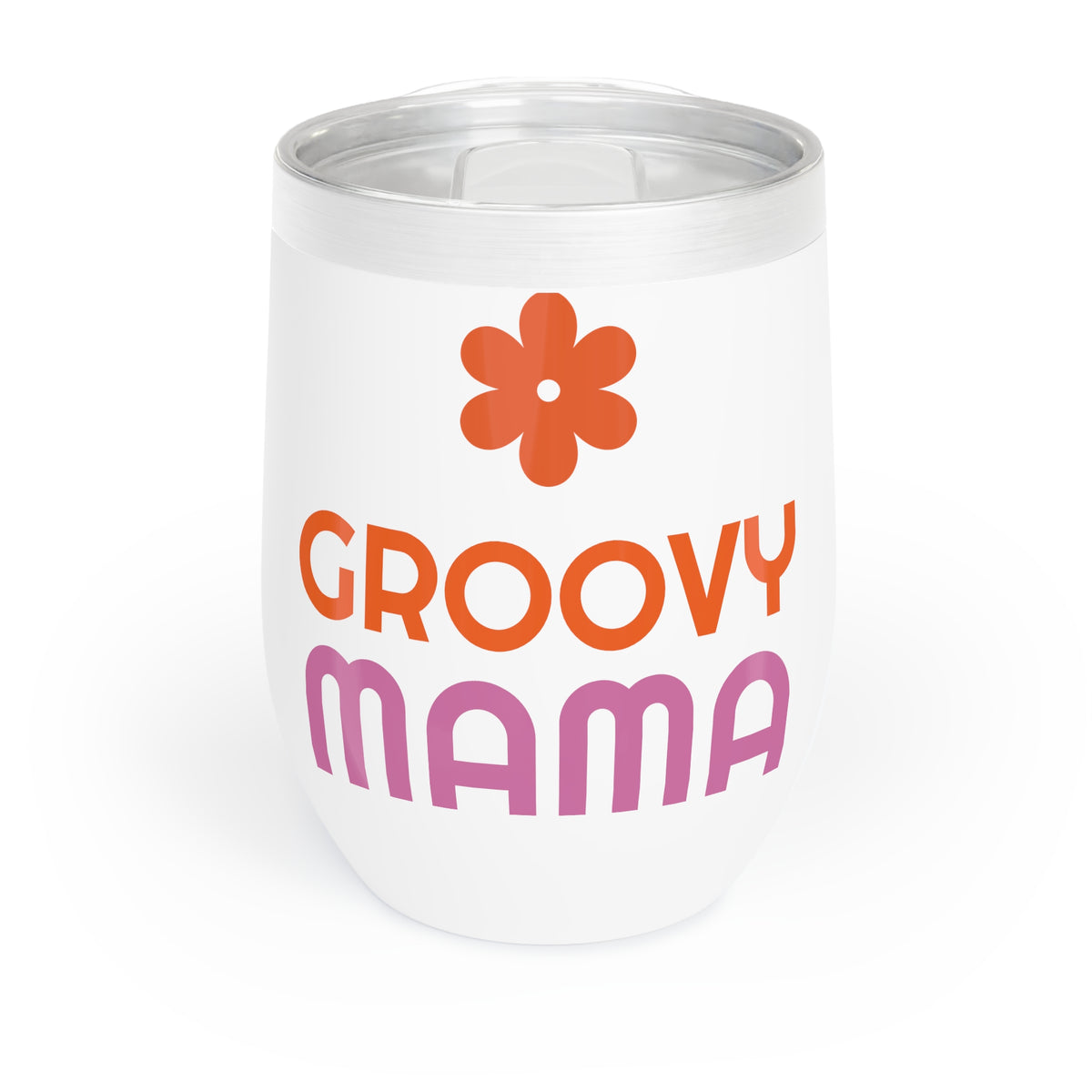 Groovy Mama Wine Tumbler Retro Mom Cup Funny Mom Gift Mothers Day Gift Cute Coffee Cup Insulated Travel Mug Groovy Style