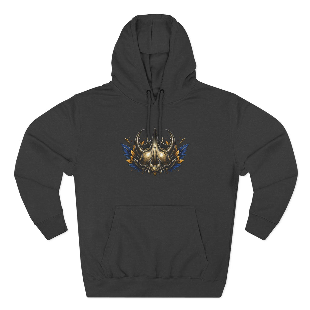 Viking Helmet Crest Built to Endure Hoodie | Three-Panel Fleece