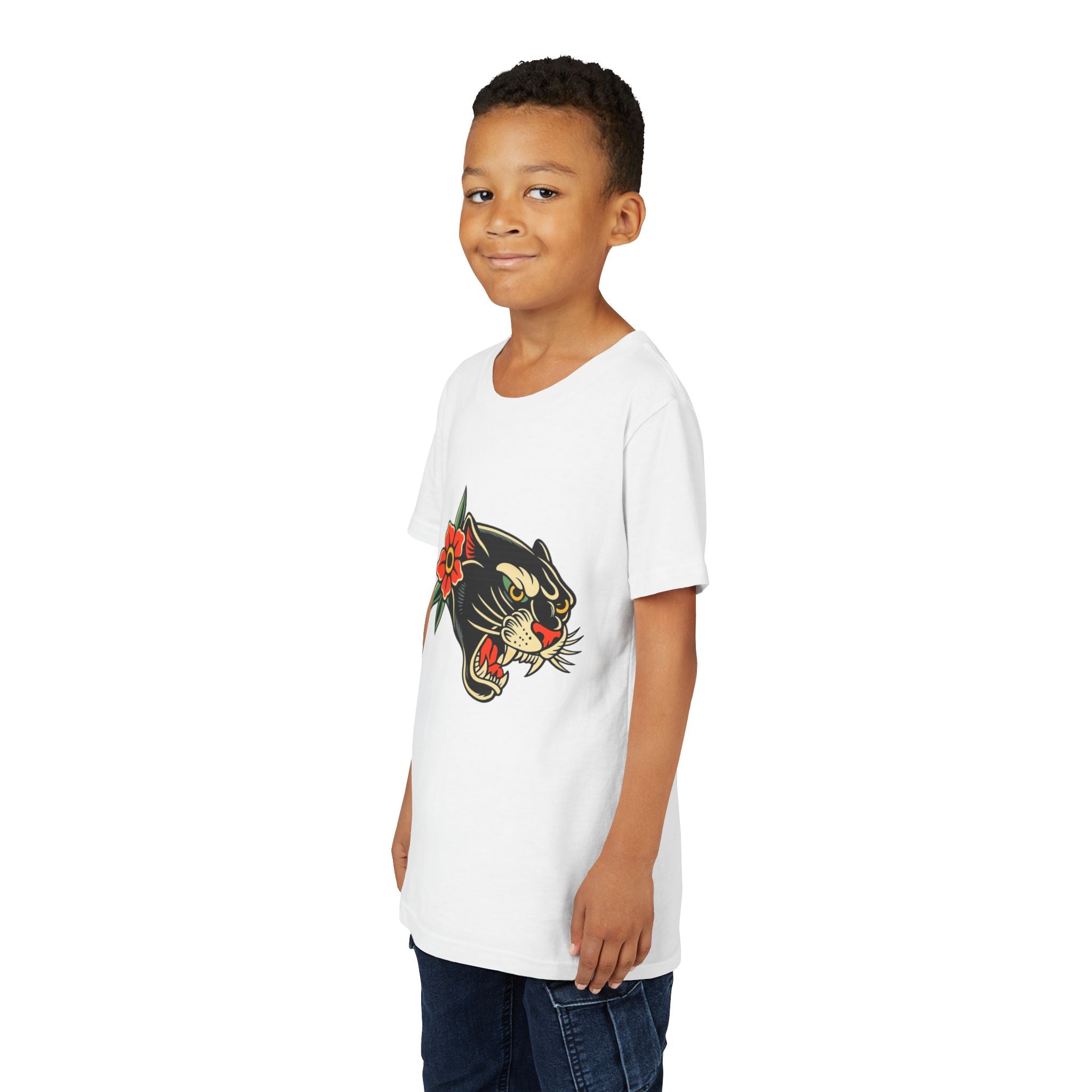Youth Traditonal Tattoo Panther Short Sleeve Tee