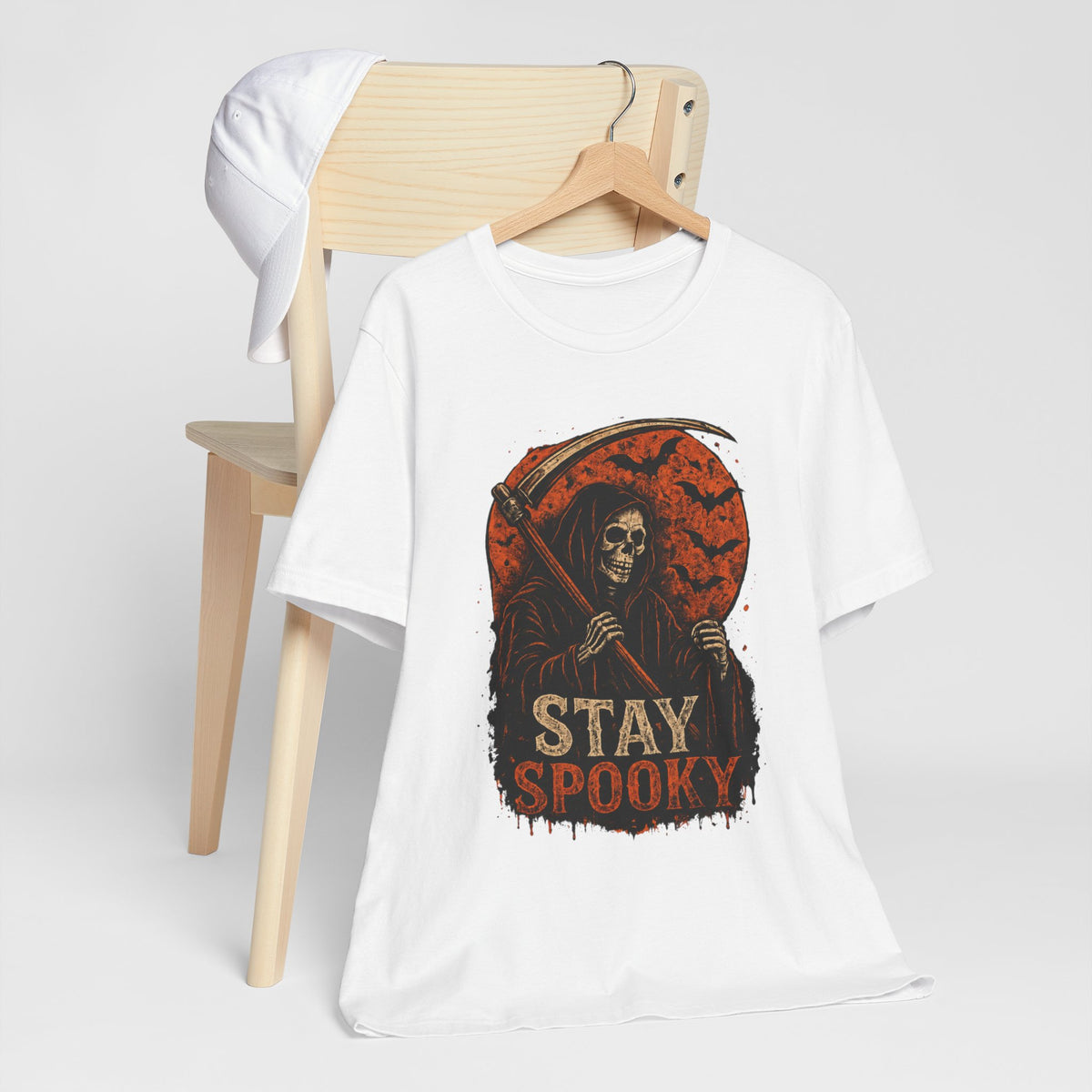 Stay Spooky Grim Reaper Tee — Halloween Graphic T-Shirt