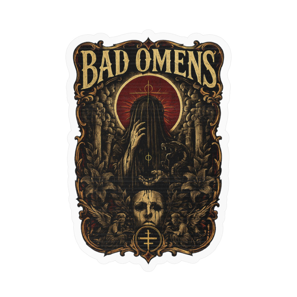 Bad Omens Inspired Gothic Vinyl Sticker Dark Alternative Rock Decal Waterproof Laptop Sticker Water Bottle Decal Music Fan Gift