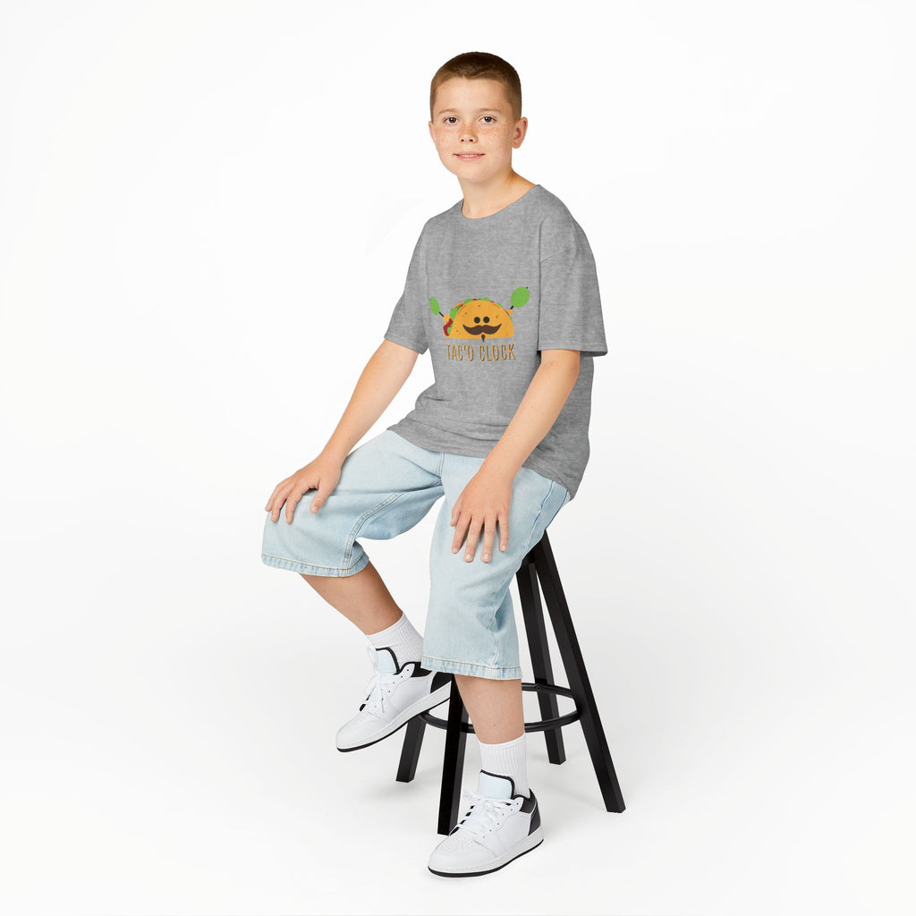 Kids Taco Shirt Taco Clock Funny Taco Shirt Cute Kids Graphic Tee Funny Food Shirt Kids Gift Taco Lover Shirt