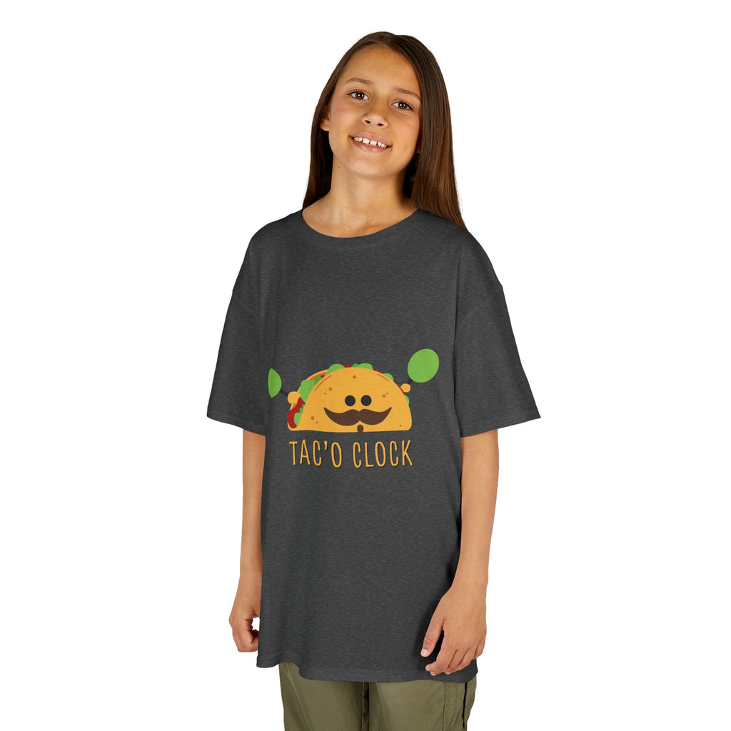 Kids Taco Shirt Taco Clock Funny Taco Shirt Cute Kids Graphic Tee Funny Food Shirt Kids Gift Taco Lover Shirt