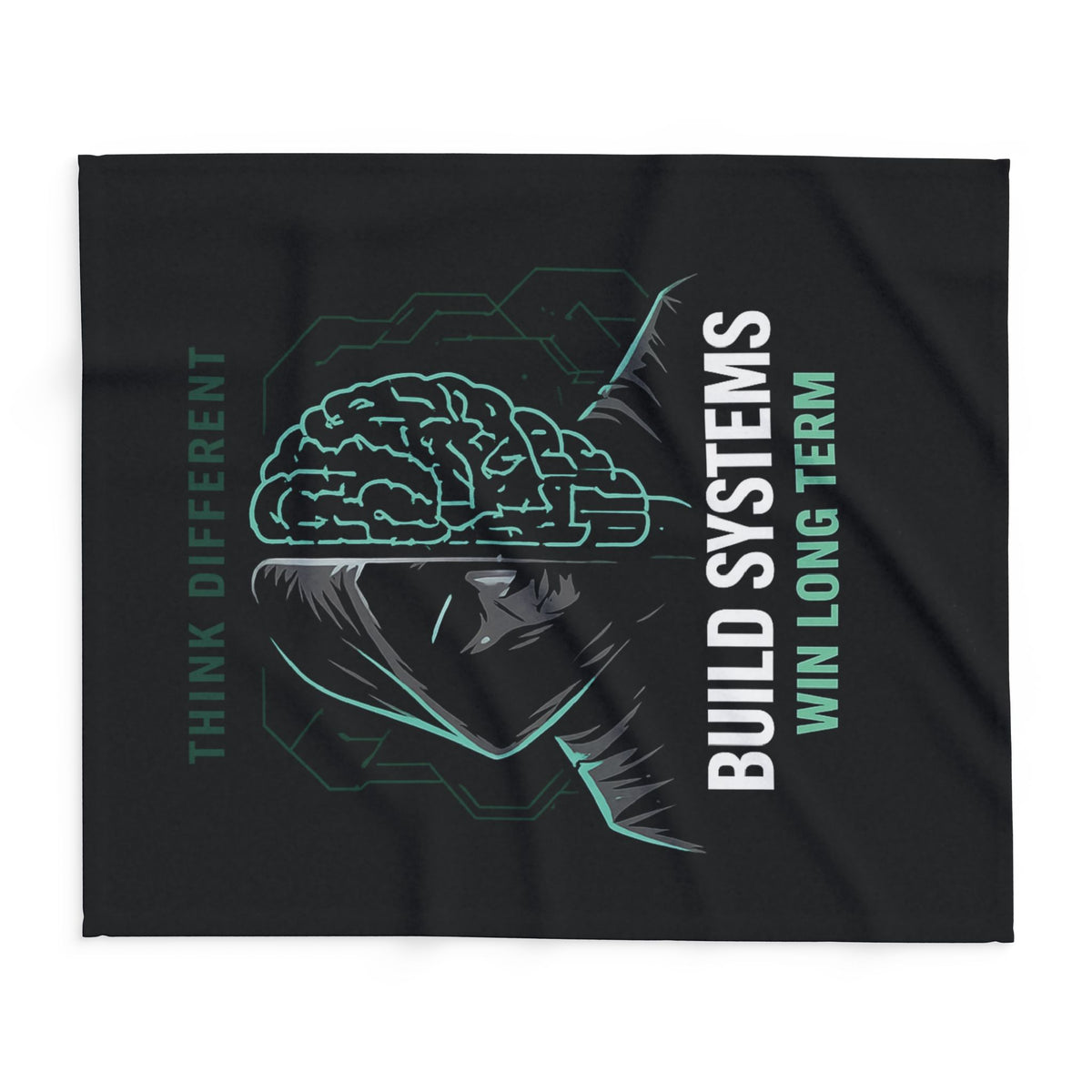 Build Systems. Win Long Term. Motivational Arctic Fleece Blanket
