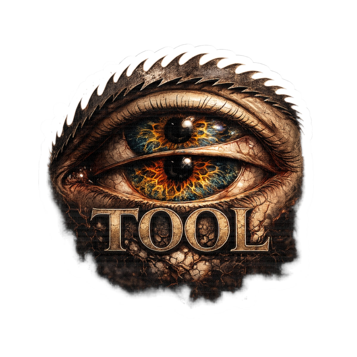 TOOL Inspired Third Eye Sticker Dark Alternative Vinyl Decal Psychedelic Eye Waterproof Laptop Sticker Gothic Aesthetic