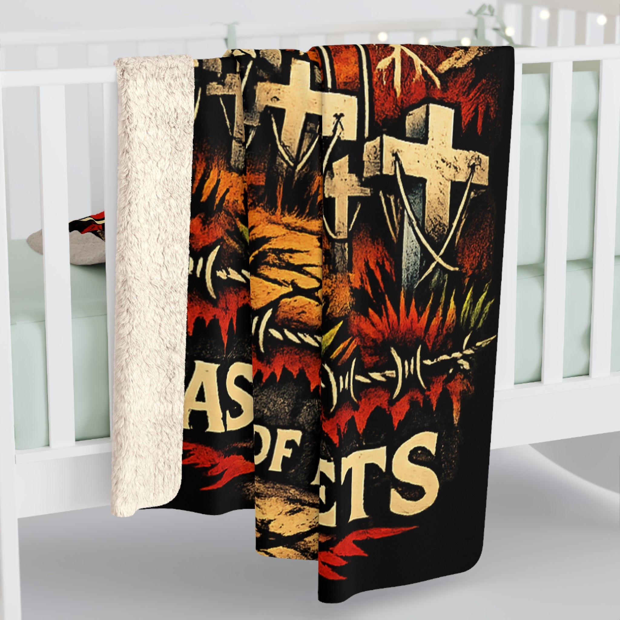 Master of Puppets Blanket Heavy Metal Throw Blanket Rock Band Inspired Fleece Blanket Gothic Home Decor Music Lover Gift Cozy Sofa Blanket