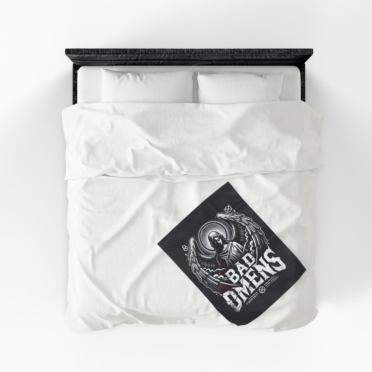 Gothic Angel Blanket Dark Aesthetic Throw Blanket Metal Style Plush Blanket Cozy Gothic Decor Alternative Home Blanket Gift