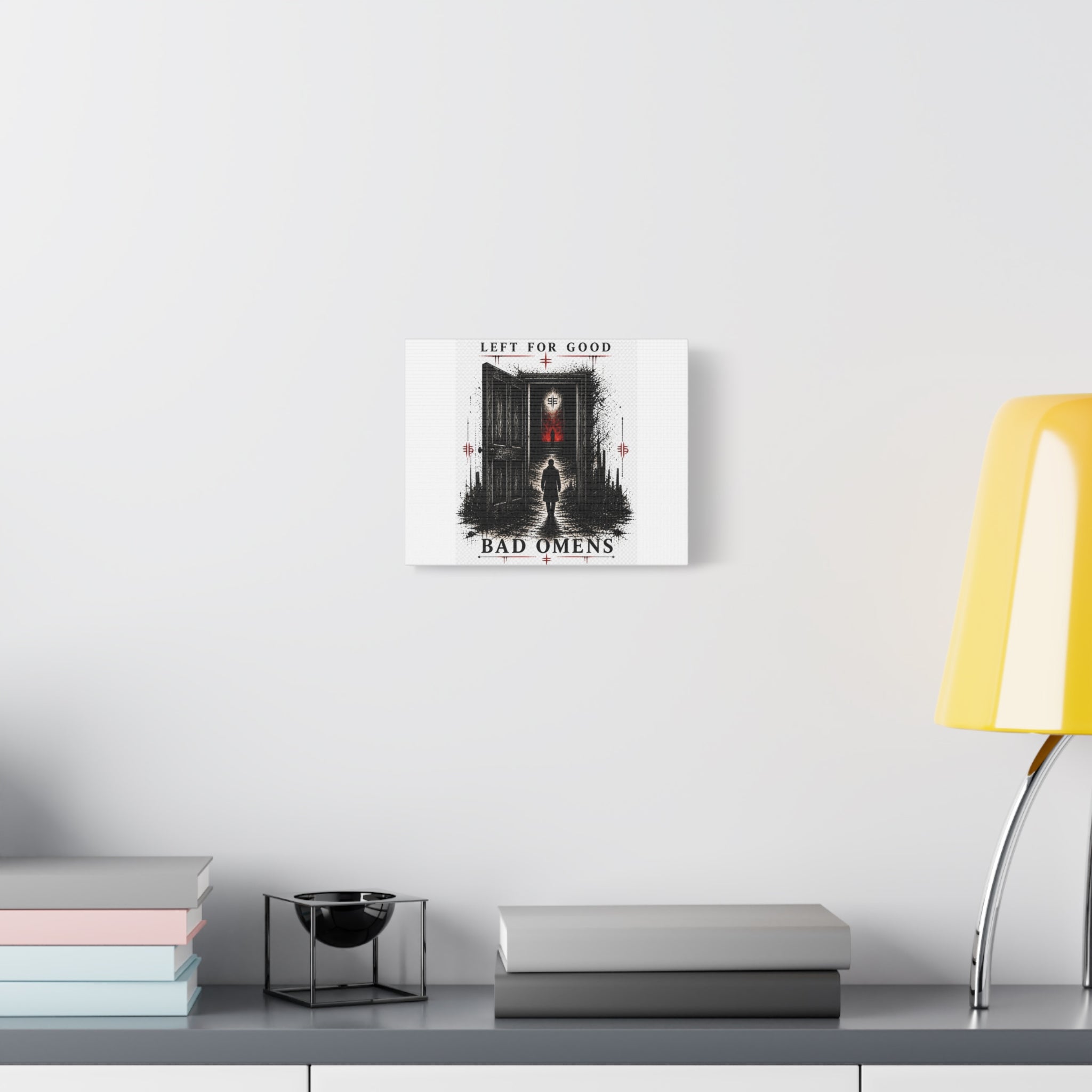 Bad Omens Matte Canvas Wall Art — "Left For Good" Gothic Horror Print
