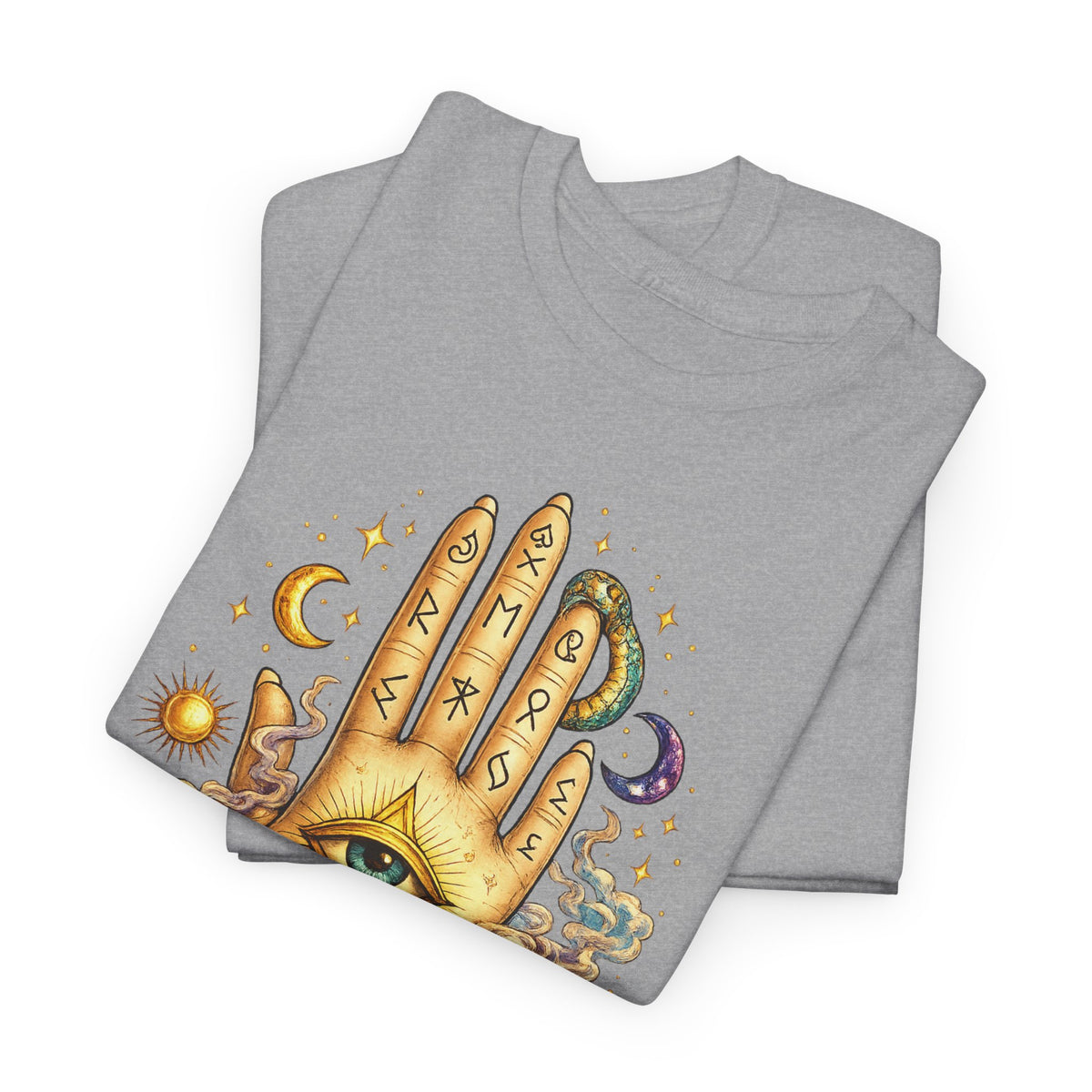Mystical Hand Graphic Tee Boho Spiritual Shirt Celestial Eye T Shirt Witchy Aesthetic Unisex Graphic Tee Trendy Festival Clothing