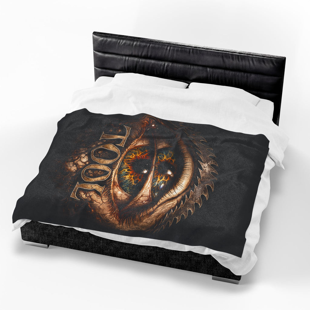 TOOL Inspired Plush Blanket Dark Aesthetic Throw Blanket Gothic Music Fan Blanket Alternative Bedroom Decor Couch Blanket Gift