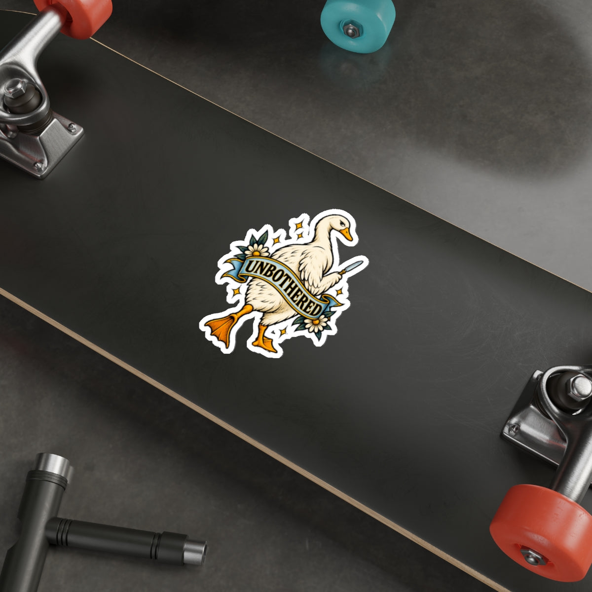 Unbothered Goose Die-Cut Stickers | Vinyl Decal