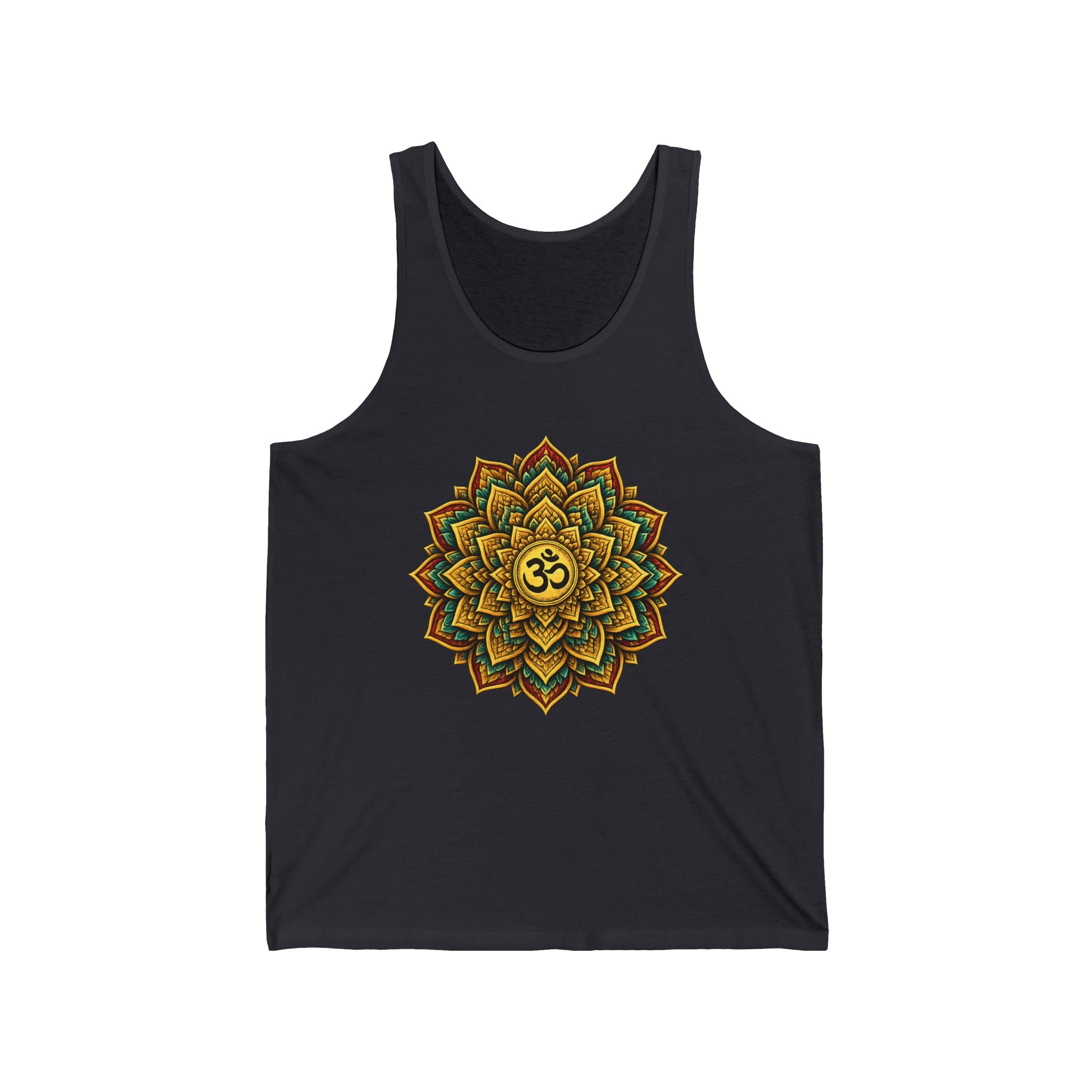 Om Mandala Tank Top Spiritual Yoga Shirt Boho Meditation Tank Sacred Geometry Festival Clothing Zen Aesthetic Womens Graphic Tank
