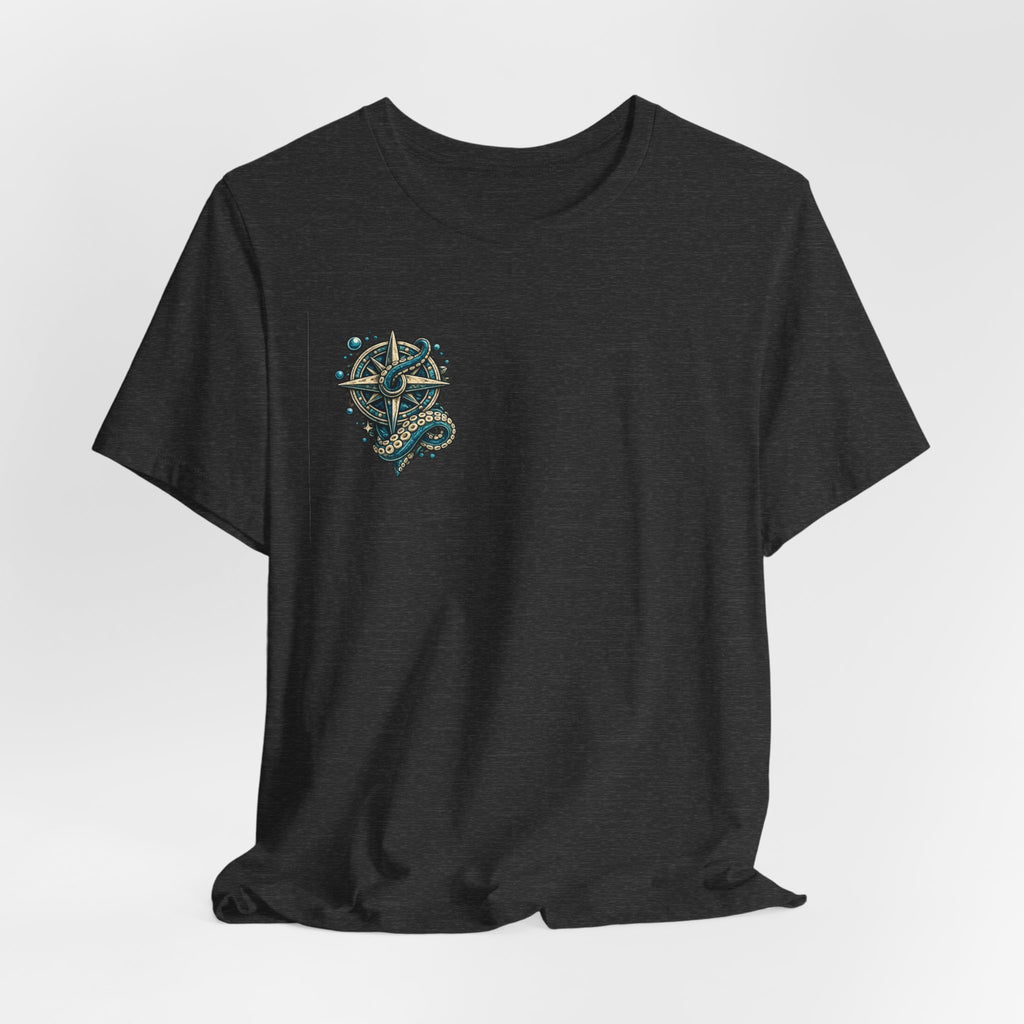 Stay True Anchor Tee — Nautical Ship Wheel & Octopus Graphic T-Shirt