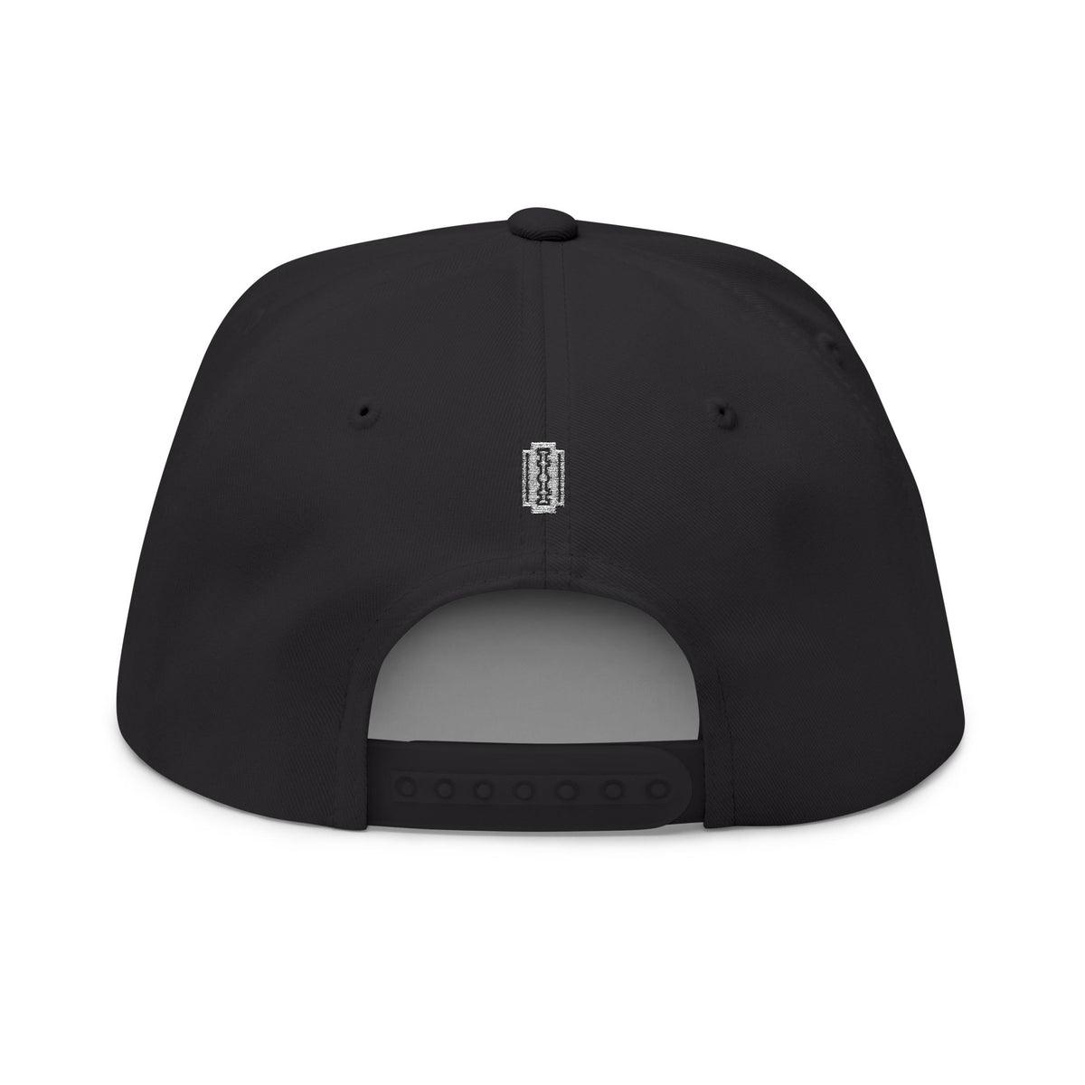 Punk Snapback Hat Embroidered Flat Bill Cap Streetwear Hat Rock Music Hat Skater Cap Distressed Punk Hat Unisex Snapback