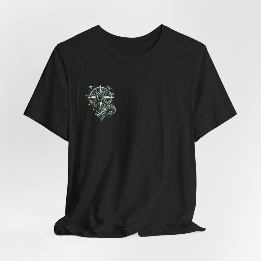 Stay True Anchor Tee — Nautical Ship Wheel & Octopus Graphic T-Shirt