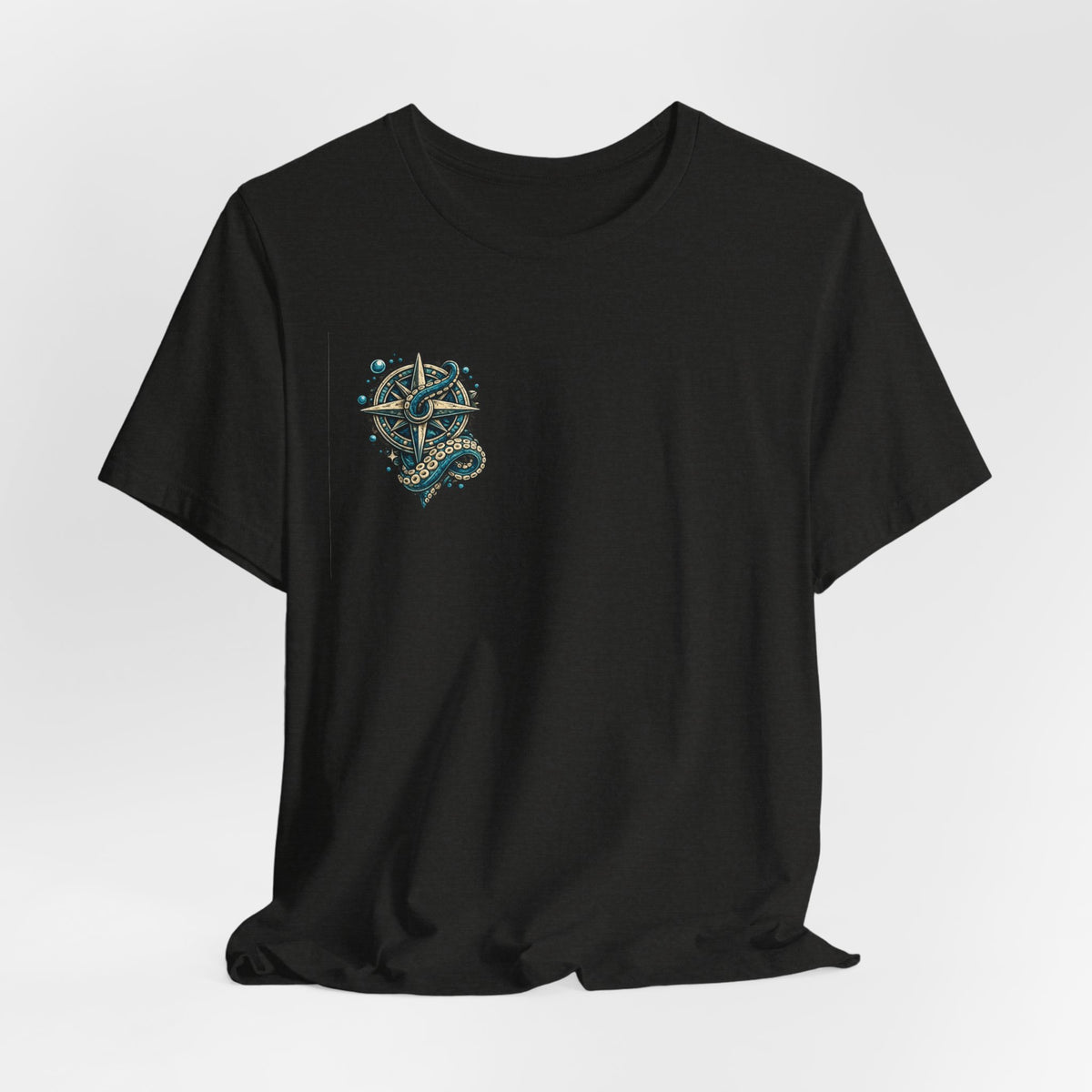 Stay True Anchor Tee — Nautical Ship Wheel & Octopus Graphic T-Shirt