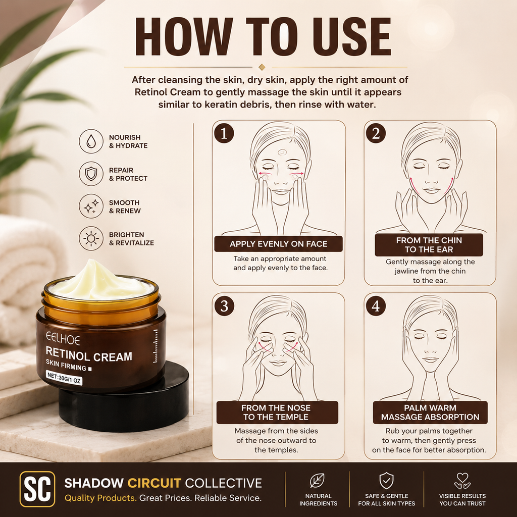 Reveal Smoother, Firmer Looking Skin | Retinol Face Cream for Fine Lines, Hydration & Skin Firming