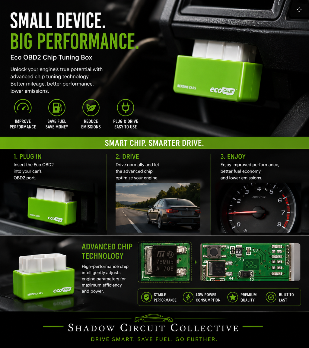 Plug & Drive OBD2 Performance Chip Tuning Module | Fuel Saver & Engine Performance Enhancer for Gas and Diesel Vehicles