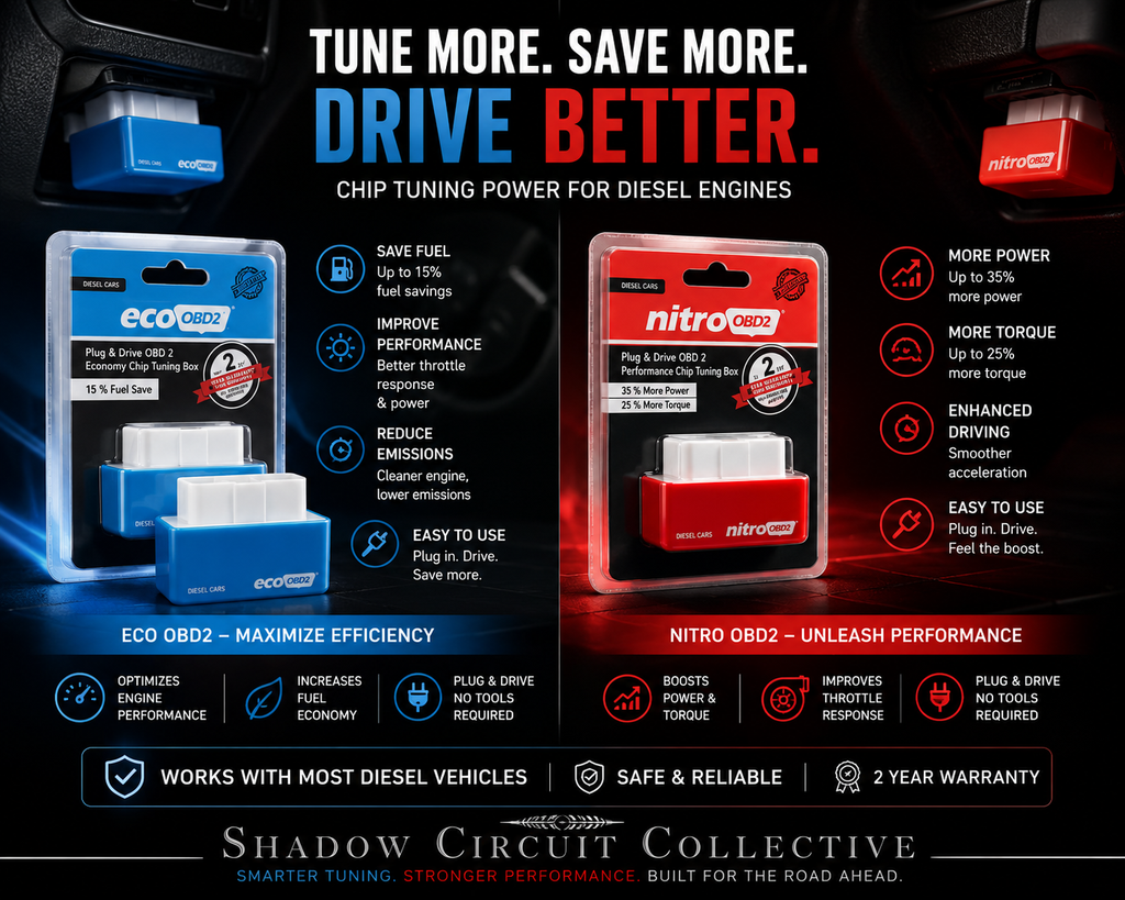 Plug & Drive OBD2 Performance Chip Tuning Module | Fuel Saver & Engine Performance Enhancer for Gas and Diesel Vehicles