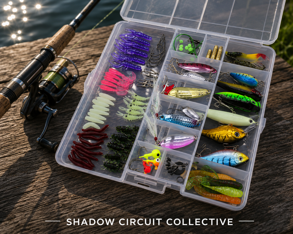 Never Get Skunked Again | 137-Piece Fishing Lure & Tackle Kit with Soft Baits, Hard Lures, Hooks & Terminal Tackle