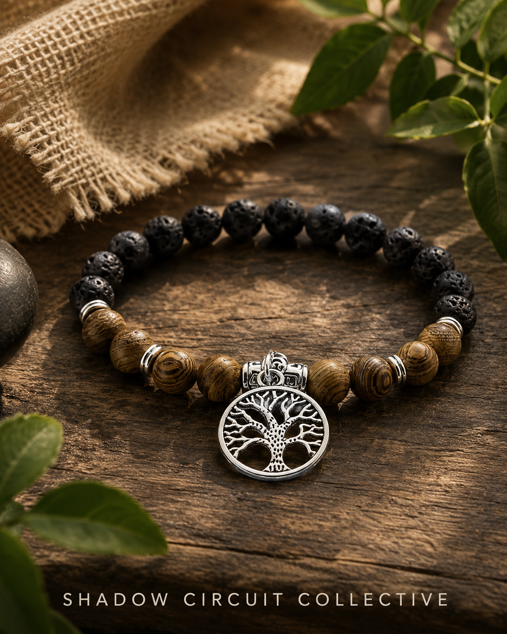 Hand-woven Red Rope Tree of Life Bracelet