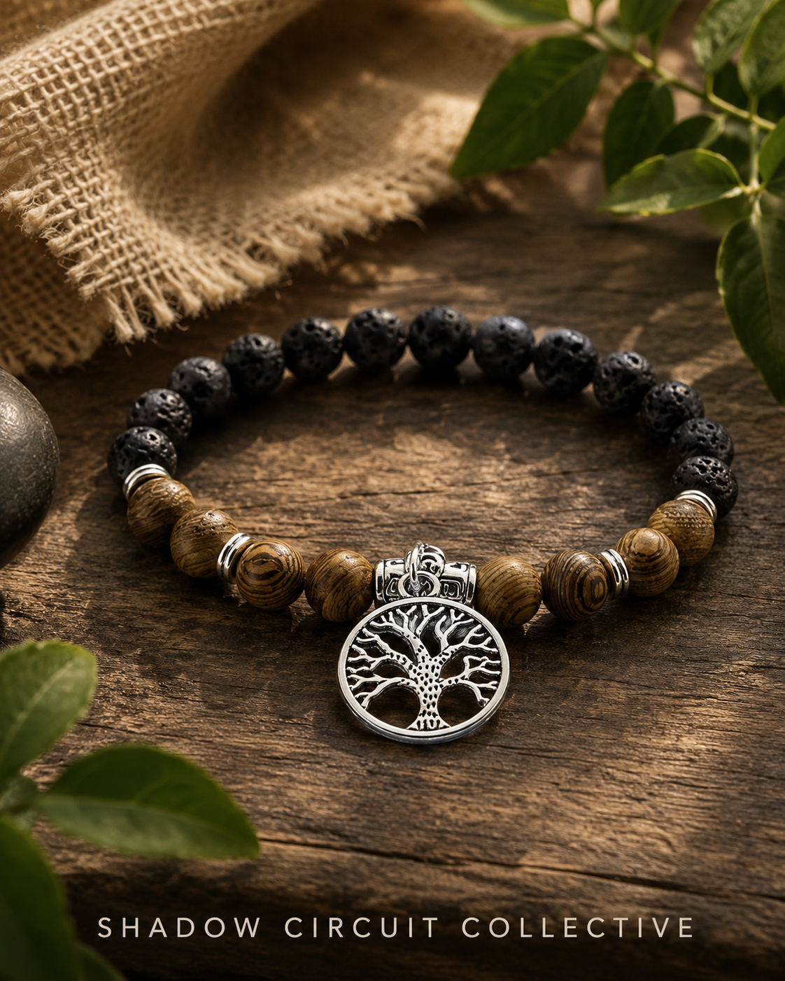 Hand-woven Red Rope Tree of Life Bracelet