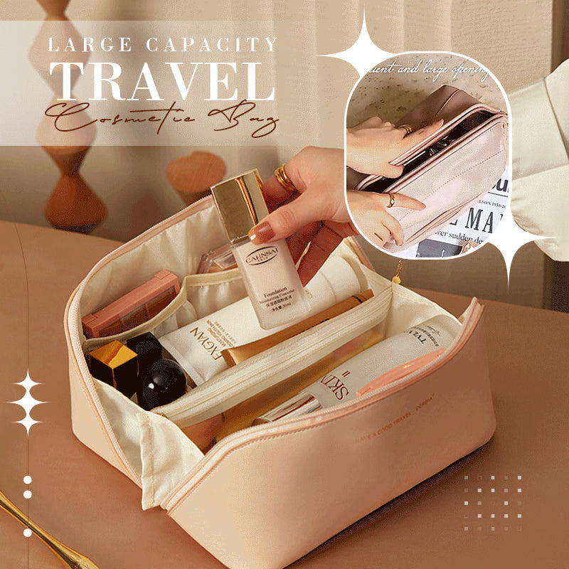 Stop Digging for Your Makeup! Stay Organized Anywhere with This Large Capacity Travel Cosmetic Bag