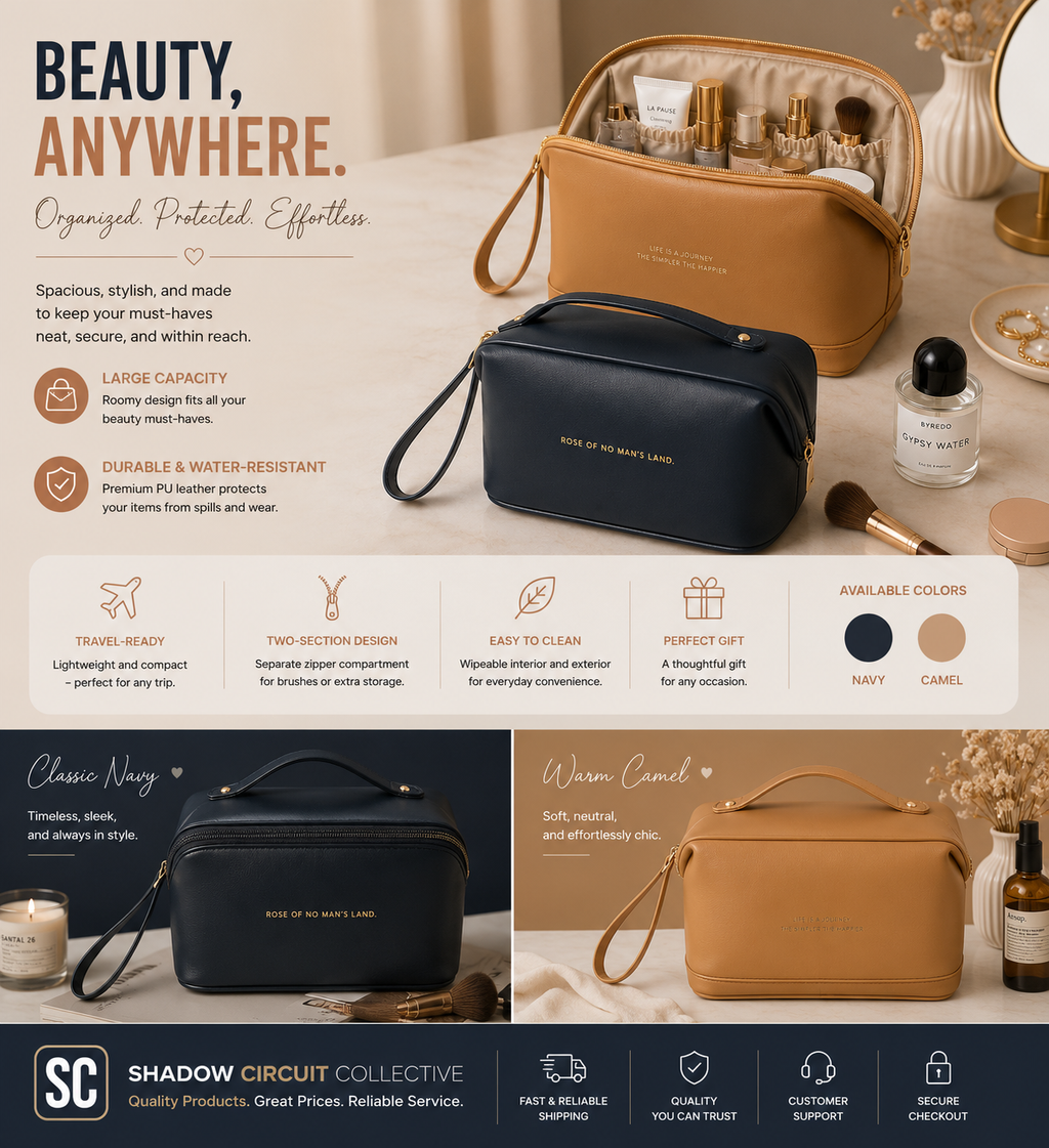 Stop Digging for Your Makeup! Stay Organized Anywhere with This Large Capacity Travel Cosmetic Bag