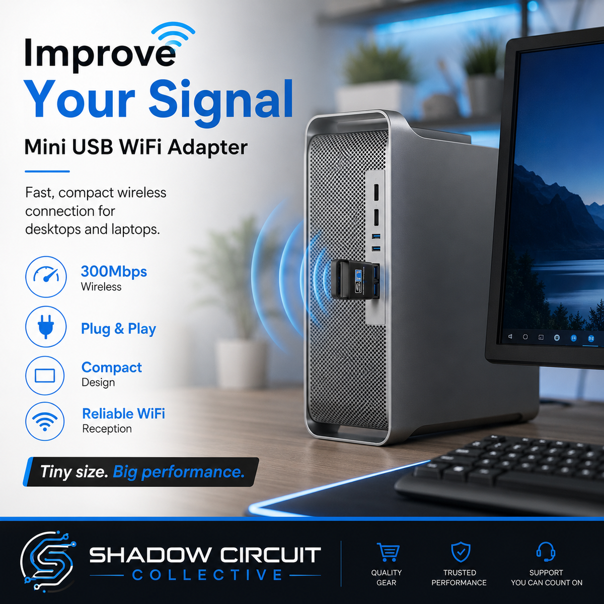 Fix Weak Wi-Fi Without Replacing Your Computer | 300Mbps Mini USB Wireless Adapter